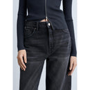 Jeans Miami Rectos Cintura Normal - Denim Negro
