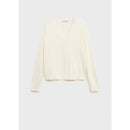 Pull-Over Maille Col En V - Ecru