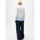 Pull-Over Maille Col En V - Ecru