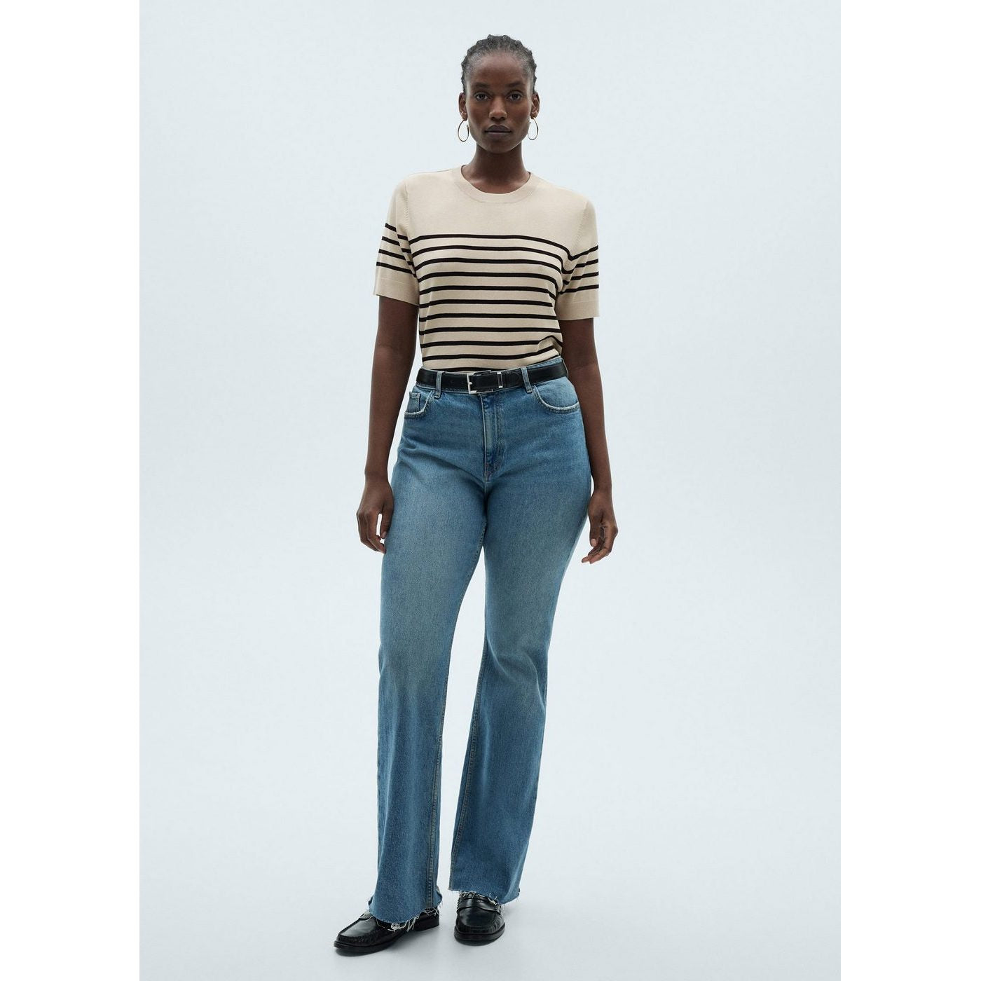 Pull-Over Maille Fine Manches Courtes