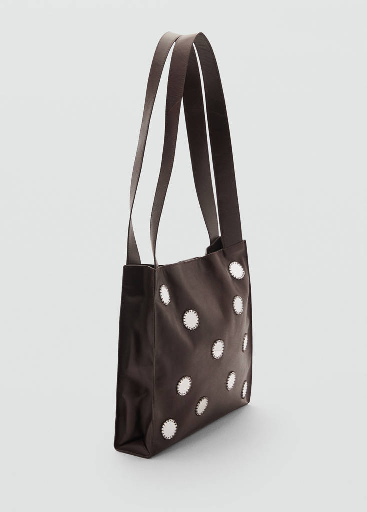 Sac En Cuir À Double Anse Et Miroirs