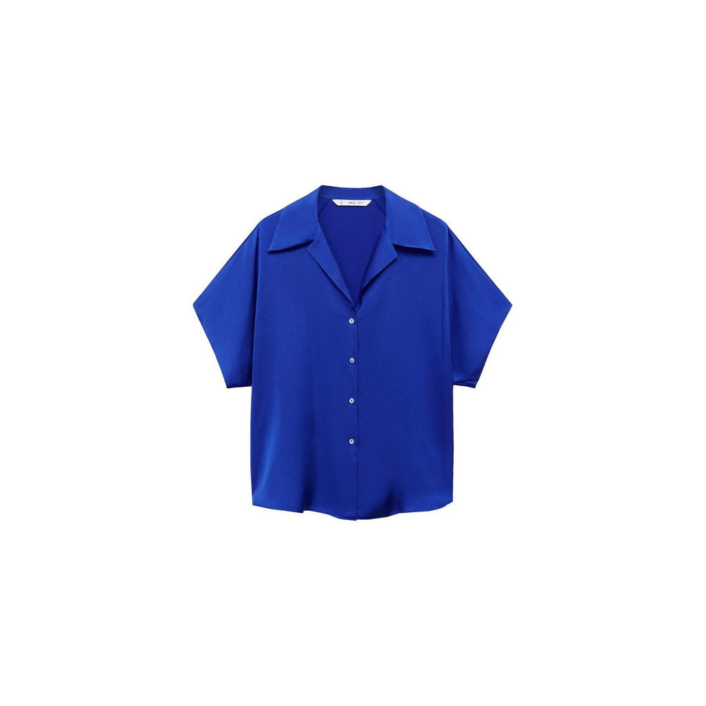 Camisa Satinada Manga Corta