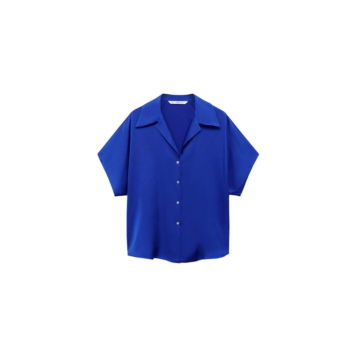 Camisa Satinada Manga Corta