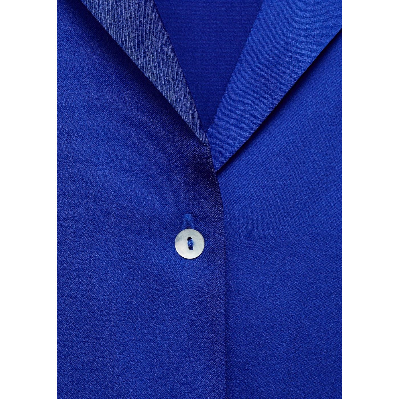 Camisa Satinada Manga Corta