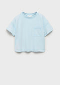T-Shirt Edge Bleu Ciel - Fille