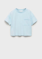 T-Shirt Edge Bleu Ciel - Fille