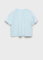 T-Shirt Edge Bleu Ciel - Fille