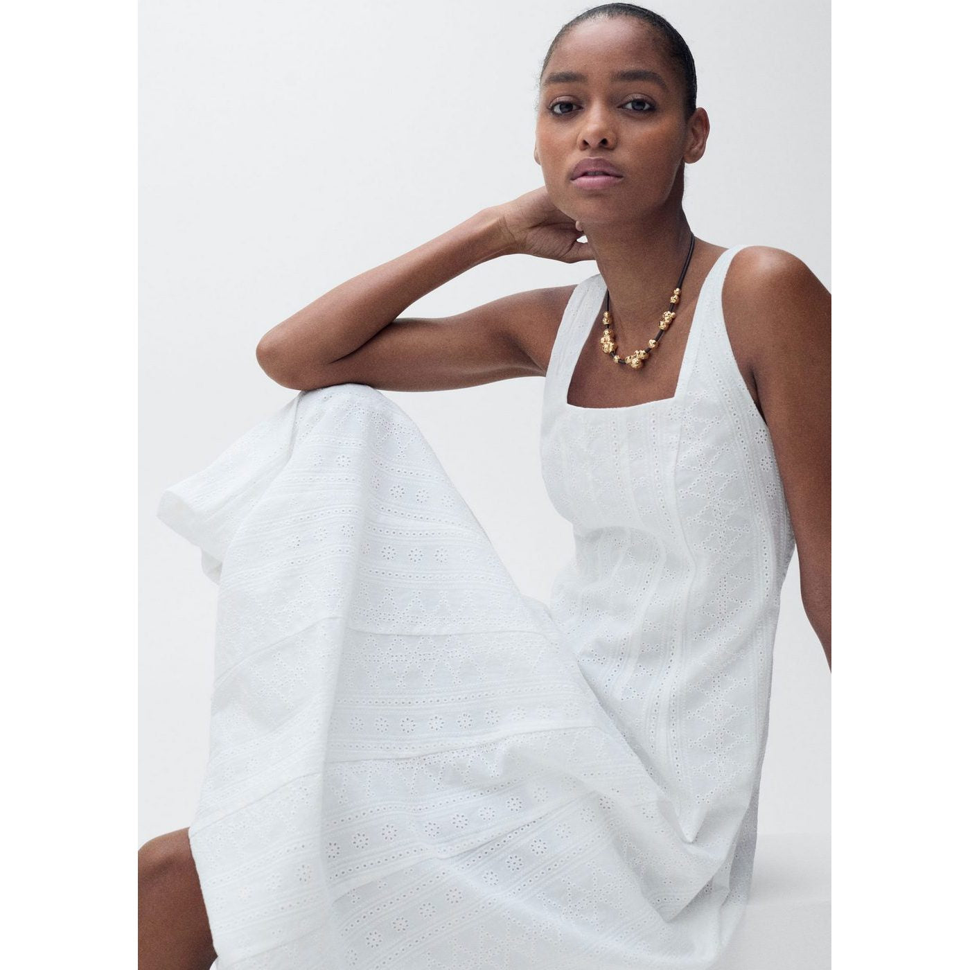 Robe Pleats - Blanc