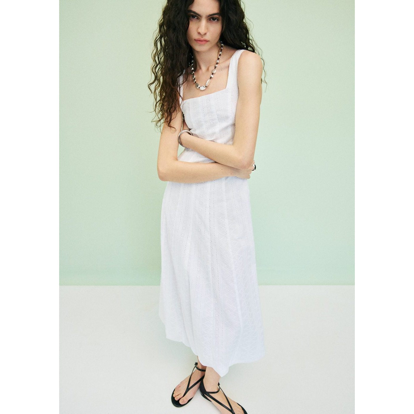 Robe Pleats - Blanc
