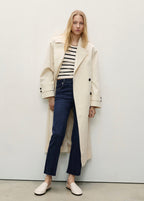 Jean Sienna Flare Crop - Dark Blue