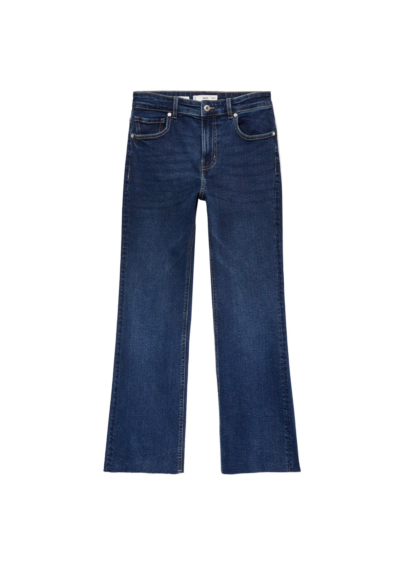 Jean Sienna Flare Crop - Dark Blue
