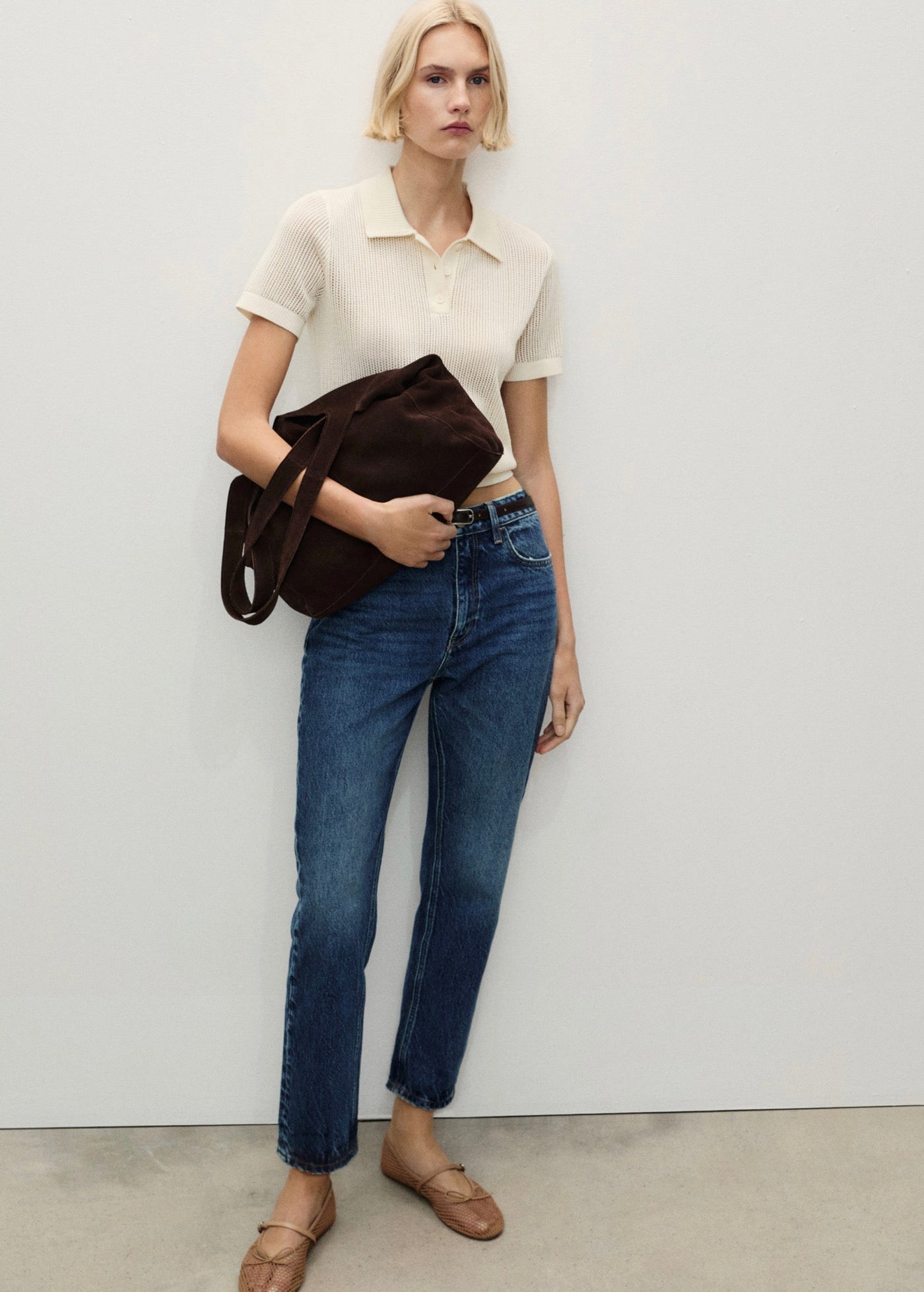 High-Waisted Mom2000 Jeans - Dark Blue