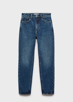 High-Waisted Mom2000 Jeans - Dark Blue