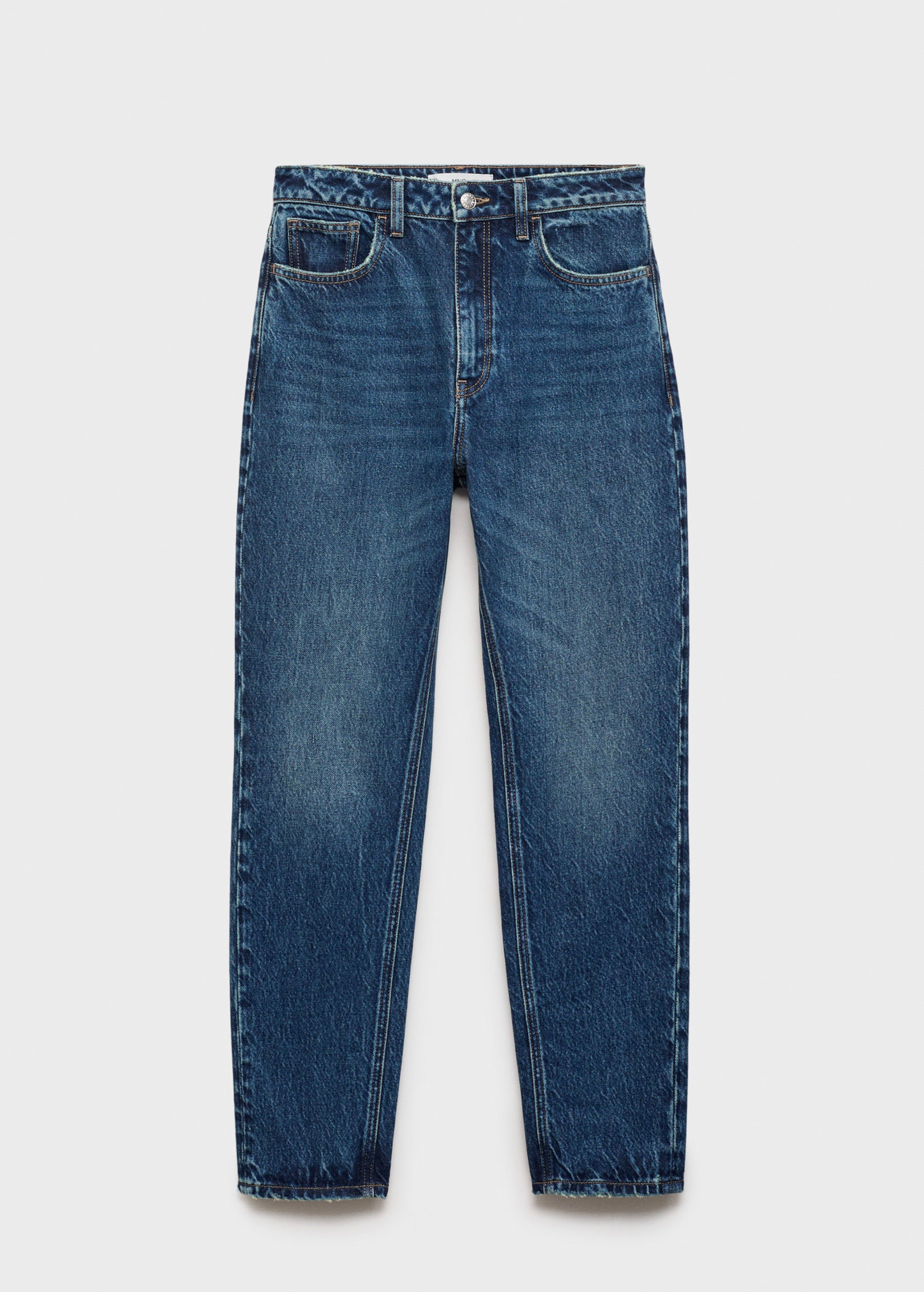 High-Waisted Mom2000 Jeans - Dark Blue