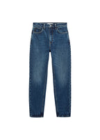 High-Waisted Mom2000 Jeans - Dark Blue