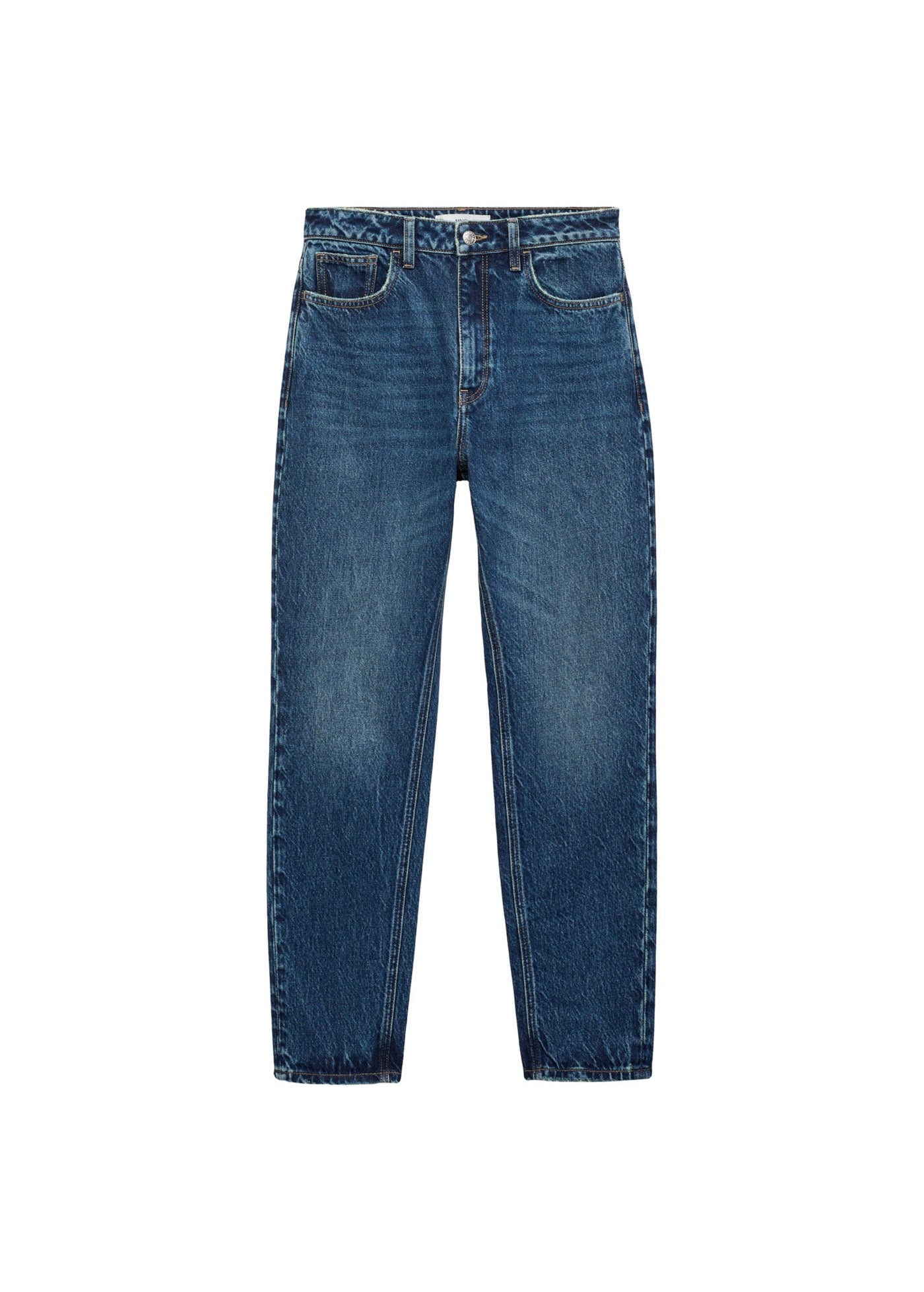 High-Waisted Mom2000 Jeans - Dark Blue
