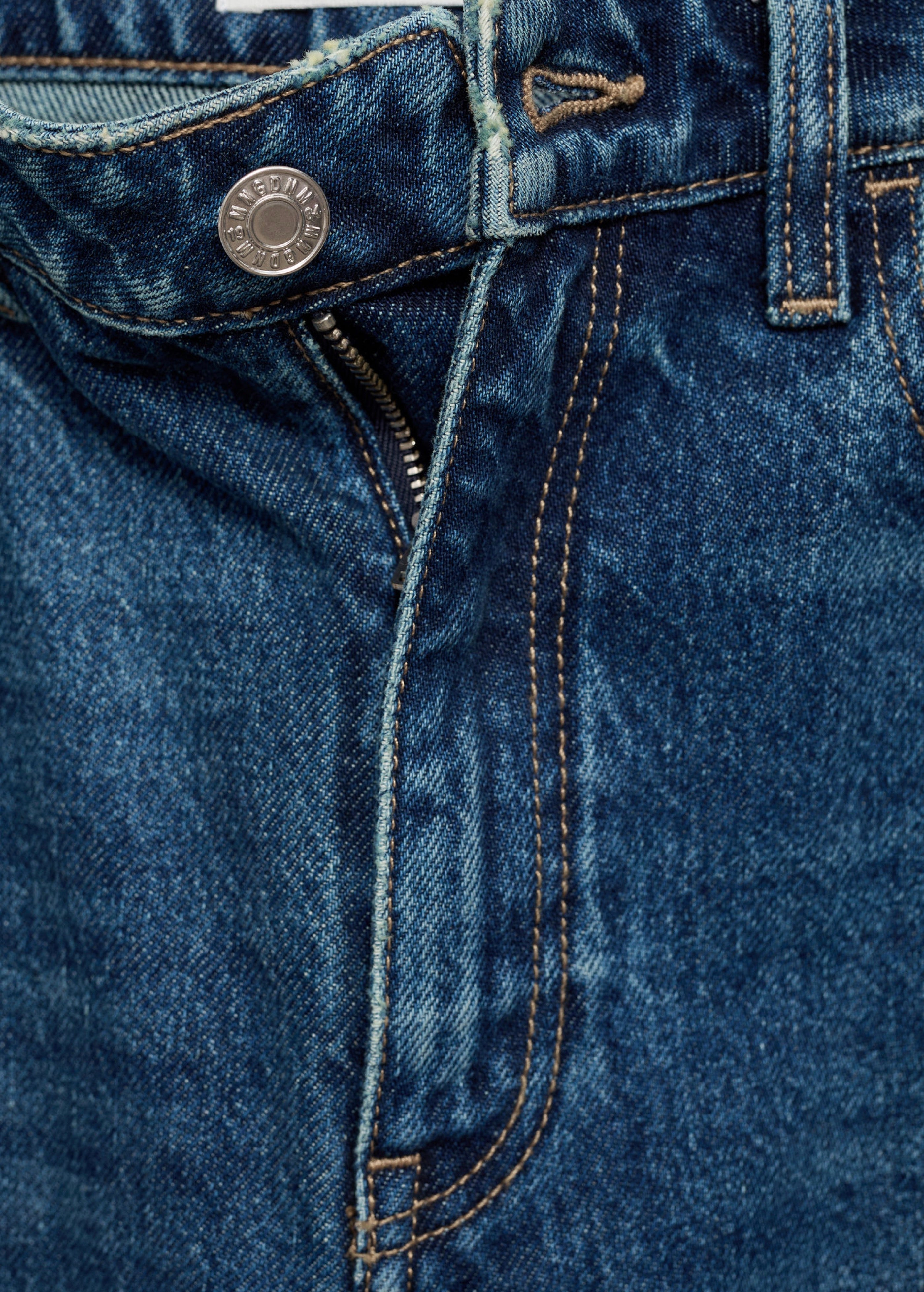 High-Waisted Mom2000 Jeans - Dark Blue