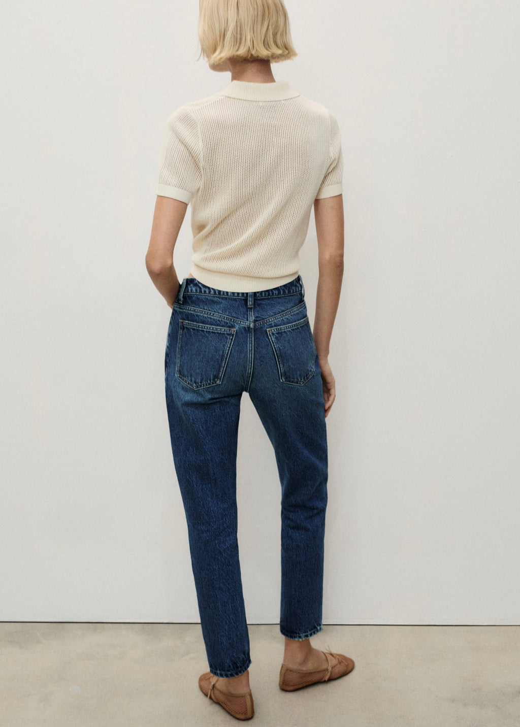 High-Waisted Mom2000 Jeans - Dark Blue