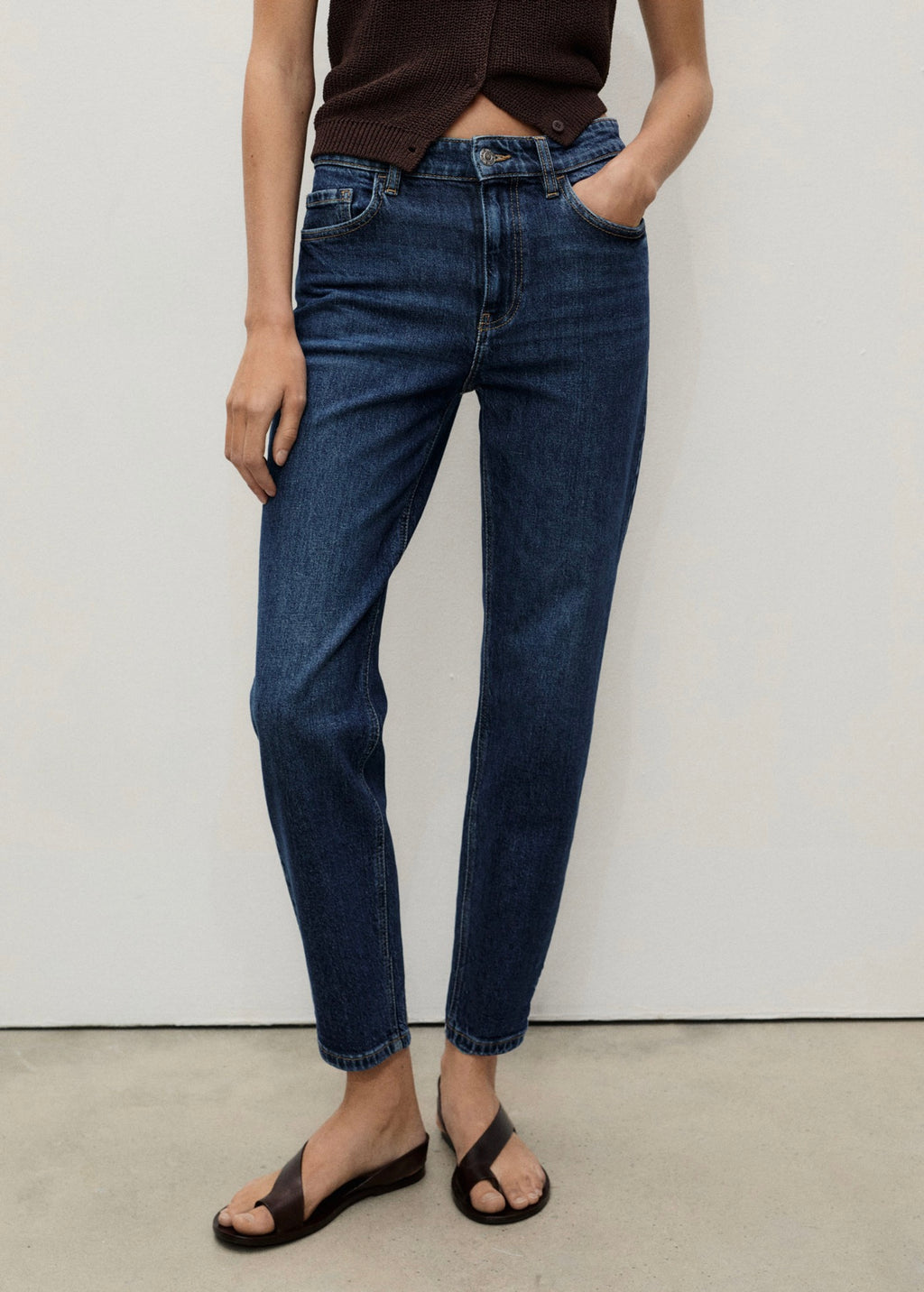 Newmom Comfort High Waist Jeans - Dark Blue