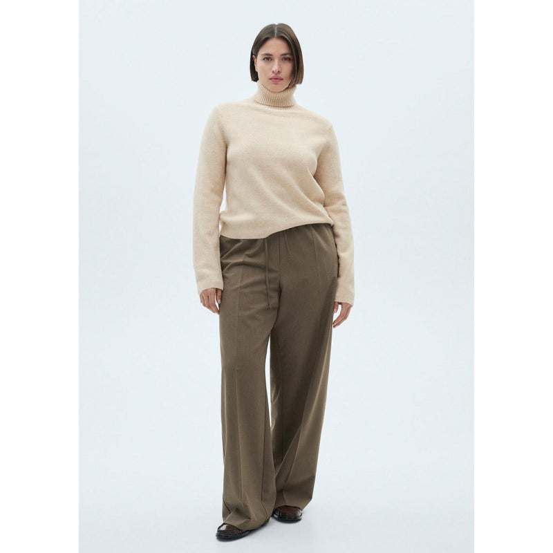 Pull-Over À Col Roulé - Ecru