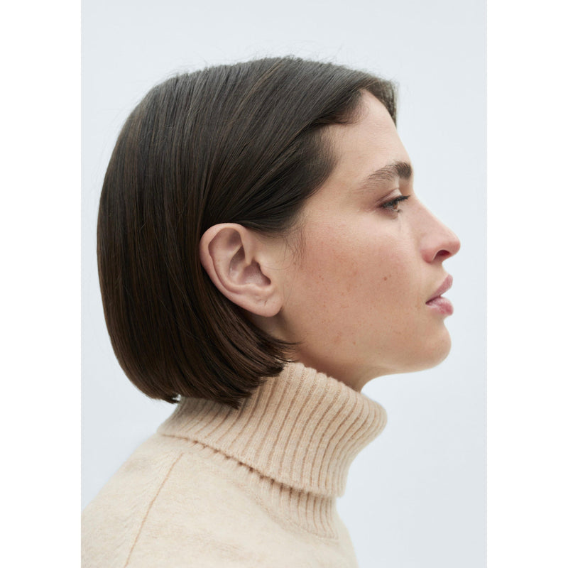 Pull-Over À Col Roulé - Ecru