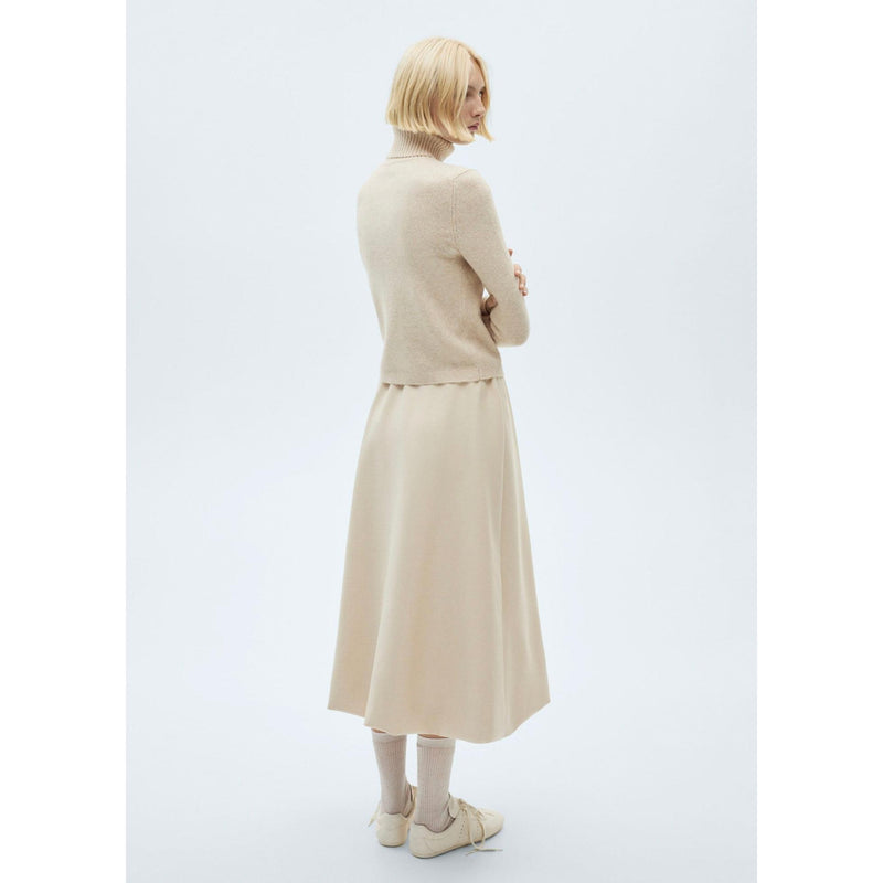 Pull-Over À Col Roulé - Ecru