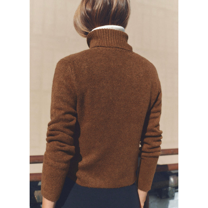 Pull-Over À Col Roulé - Chocolate