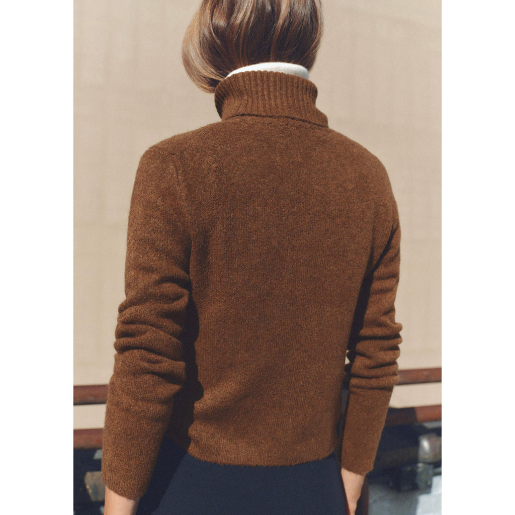 Pull-Over À Col Roulé - Chocolate
