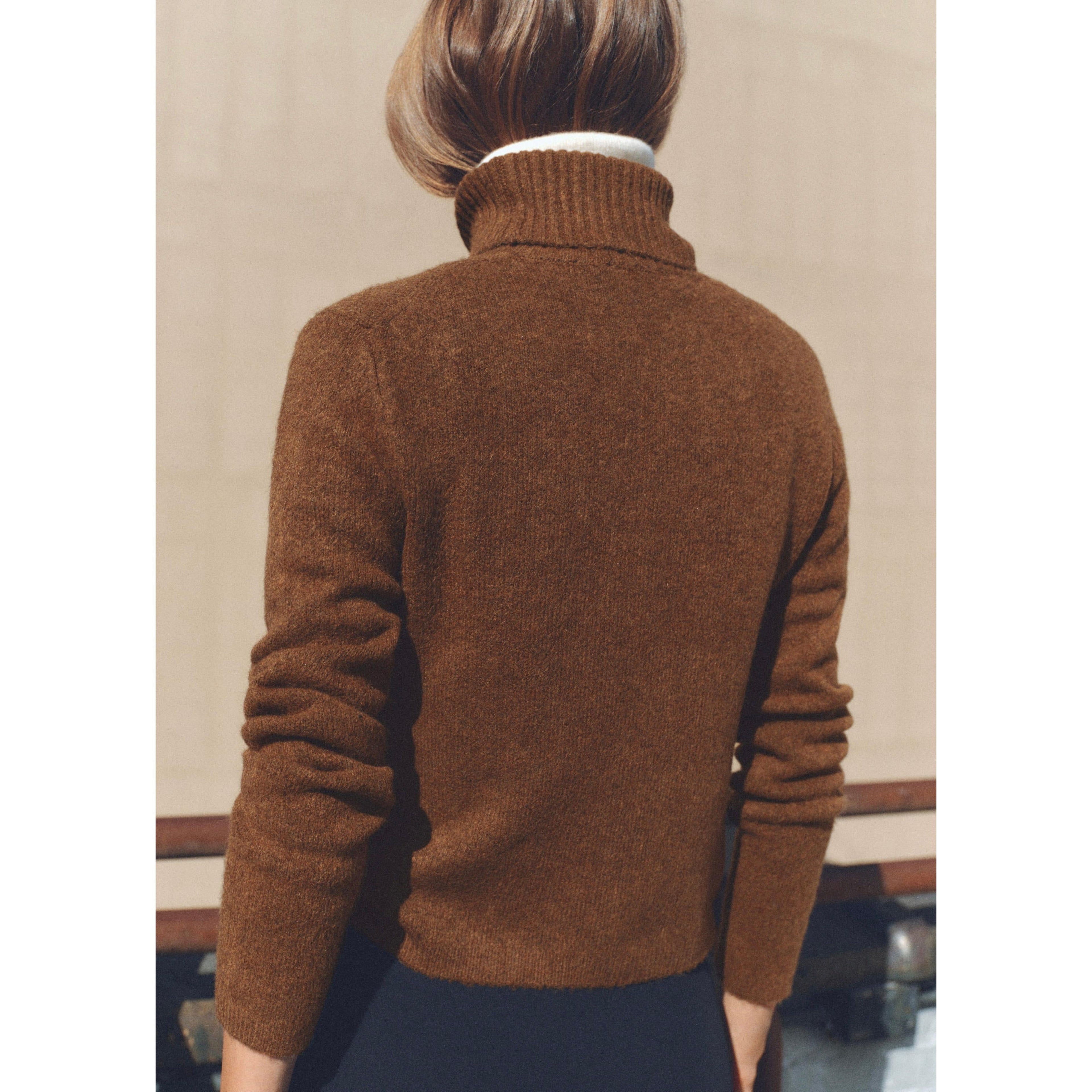 Pull-Over À Col Roulé - Chocolate