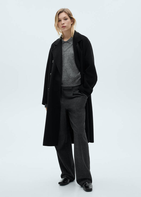 Cappotto in lana fatto a mano oversize