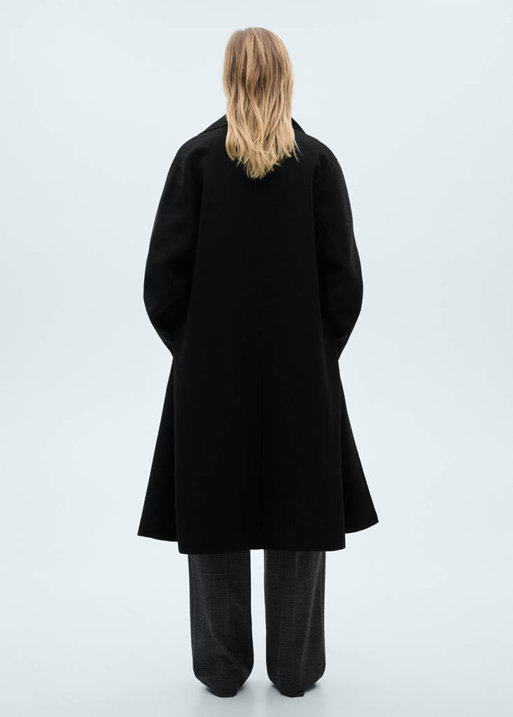 Abrigo Lana Hecho a Mano Oversize