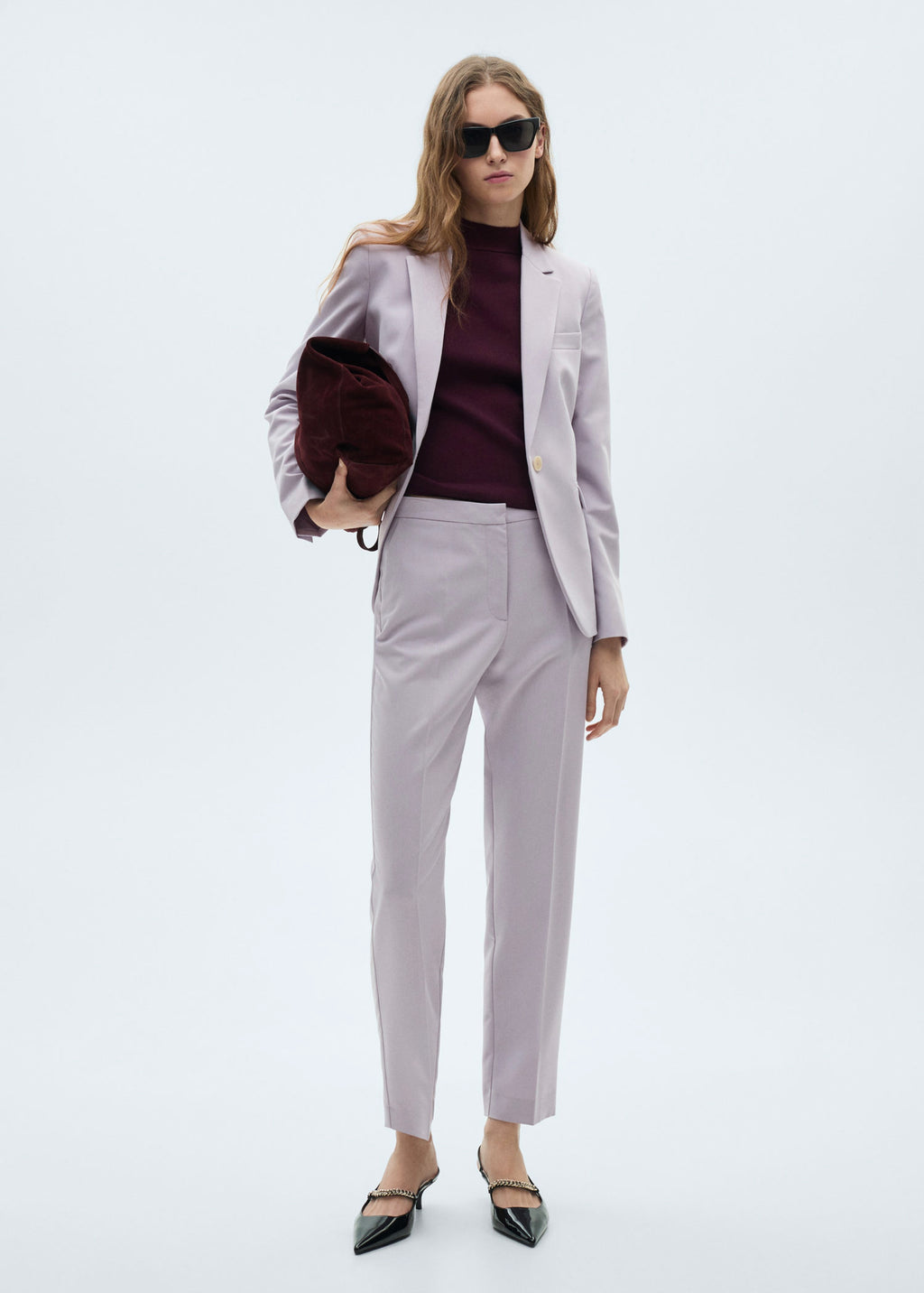 Blazer Costume Cintré - Light/Pastel Purple