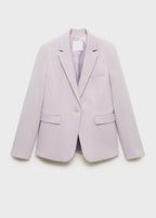 Blazer Costume Cintré - Light/Pastel Purple