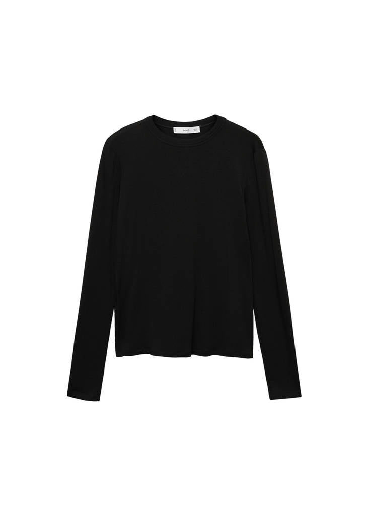 T-Shirt Ajusté Manches Longues