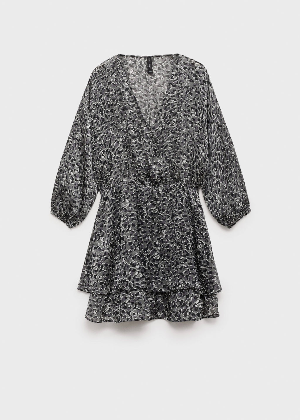 Ruffled Animal-Print Dress