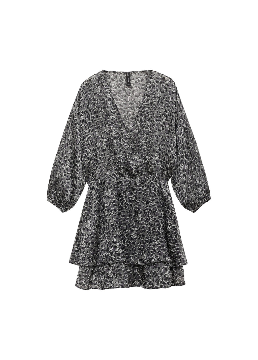 Ruffled Animal-Print Dress