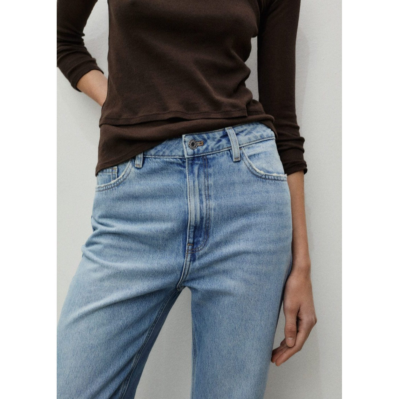 Jean Mom - Bleu Moyen