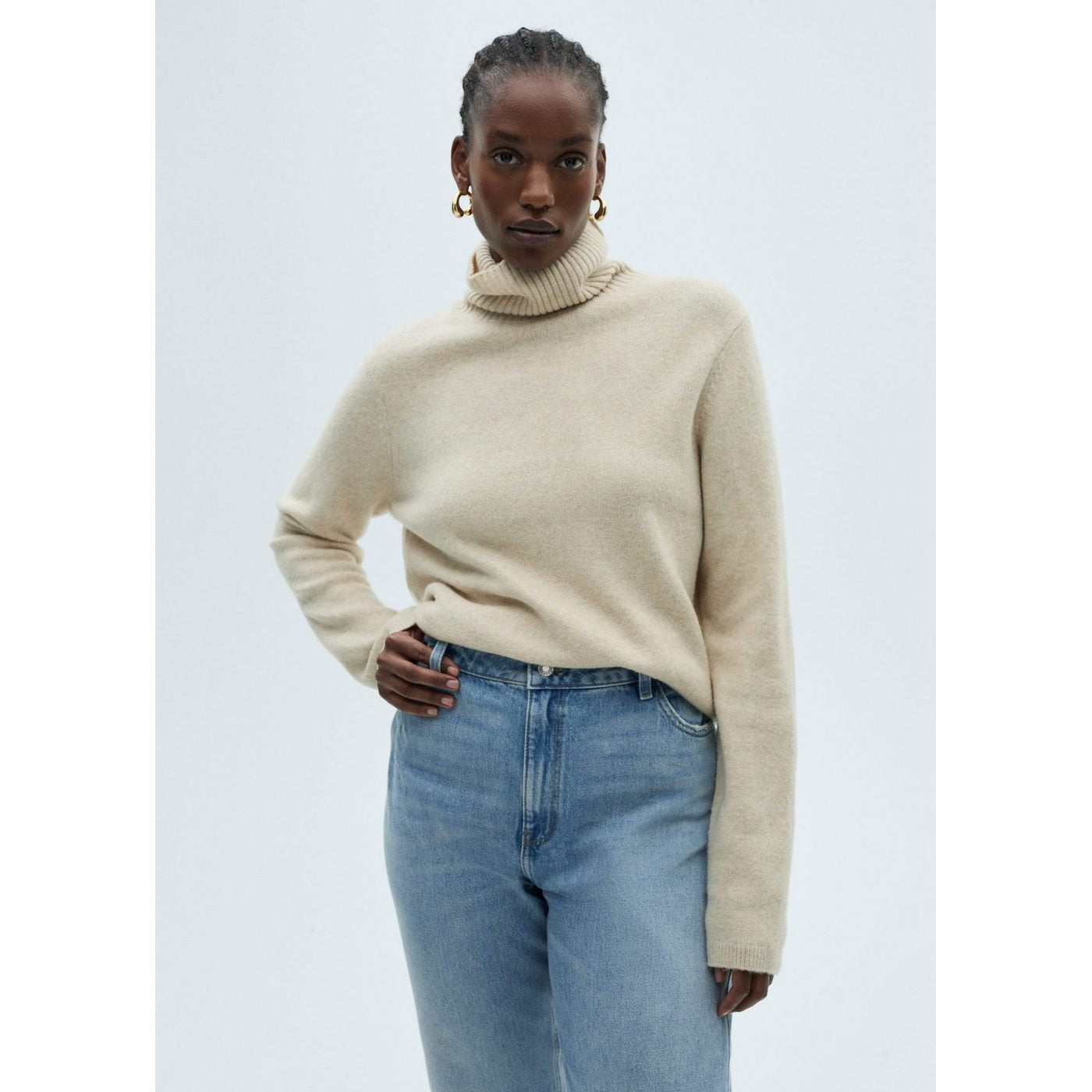Jean Mom - Bleu Moyen