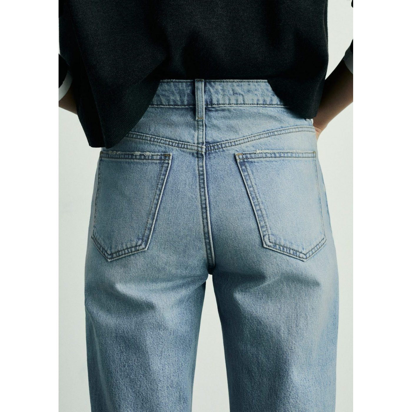Jean Mom - Bleu Moyen
