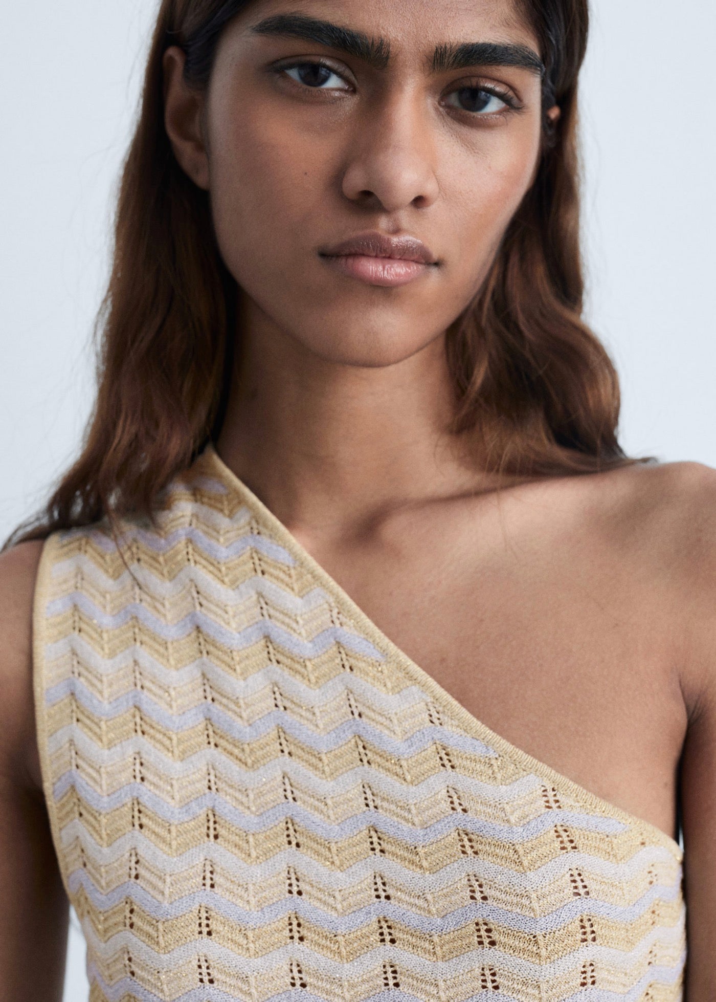 Top Asymétrique Lurex