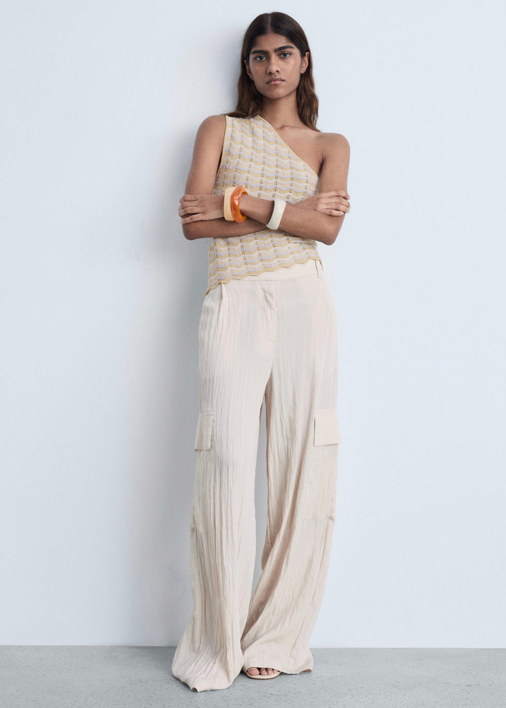 Top Asymétrique Lurex