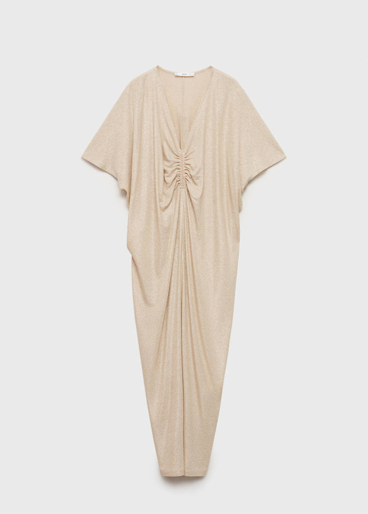 Robe Lurex Col Froncé