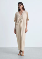 Robe Lurex Col Froncé