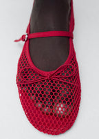 Ballerines Maille Filet Boucle