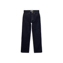 Jean Droit Taille Haute Rinse Wash - Open Blue