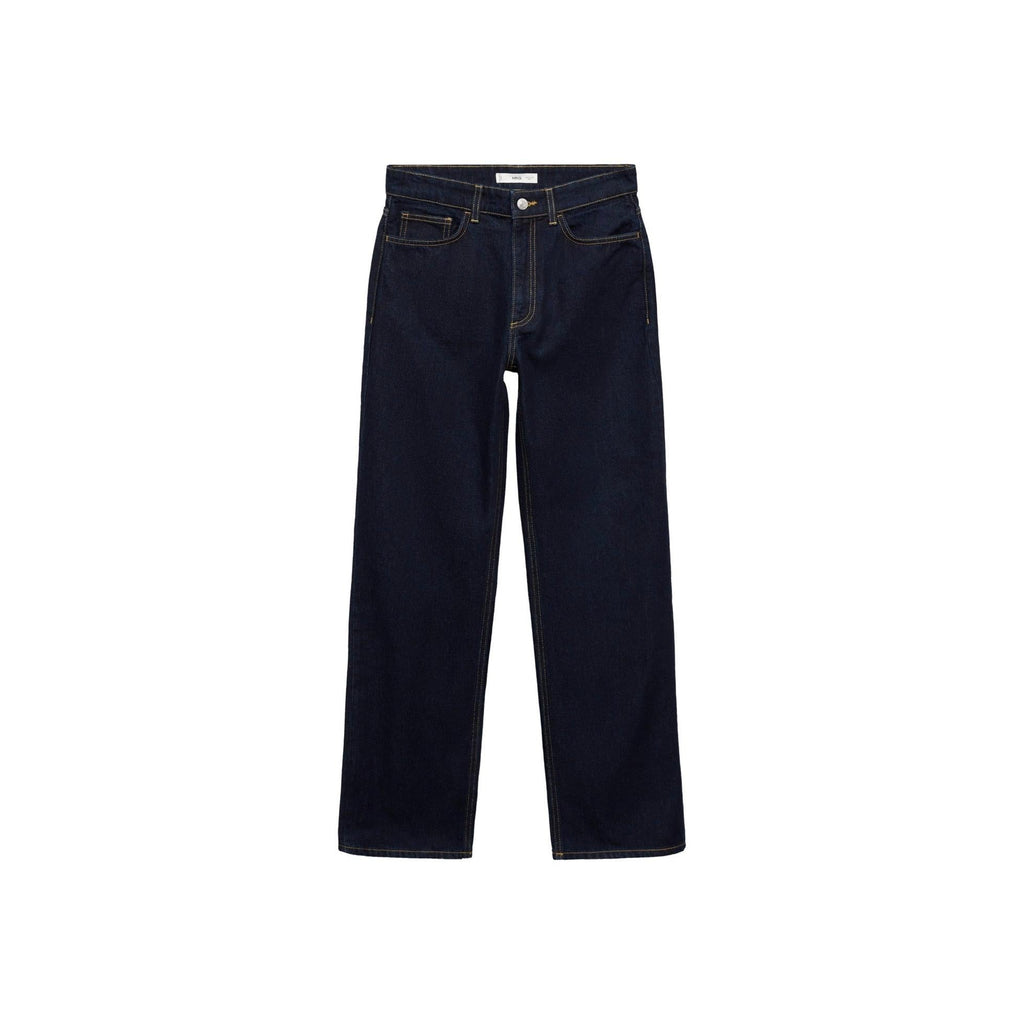 Vaqueros Rectos de Talle Alto Rinse Wash - Open Blue
