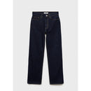 Jean Droit Taille Haute Rinse Wash - Open Blue