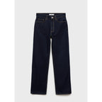 Vaqueros Rectos de Talle Alto Rinse Wash - Open Blue