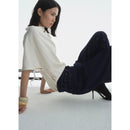 Jean Droit Taille Haute Rinse Wash - Open Blue