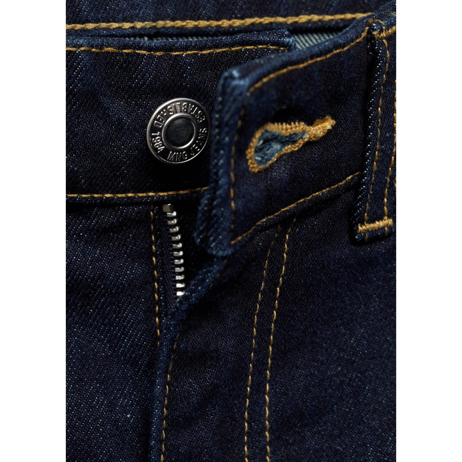Vaqueros Rectos de Talle Alto Rinse Wash - Open Blue